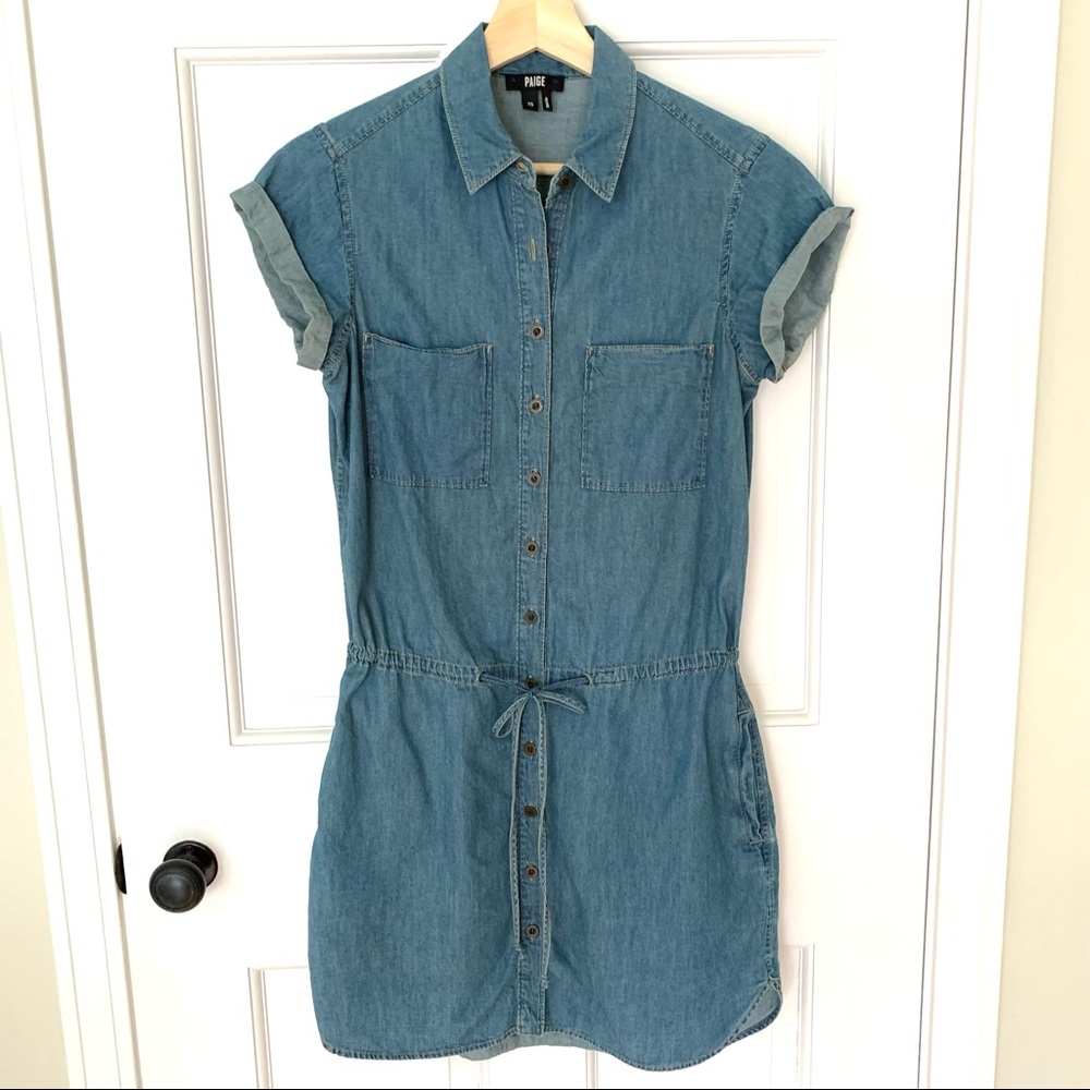 PAIGE denim shirt dress